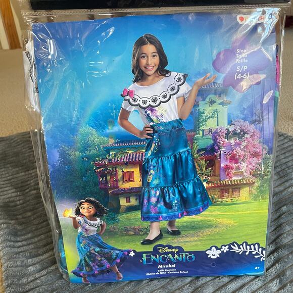 Disney Encanto Mirabel Costume Girls Small (4-6) New in Bag - Picture 9 of 9